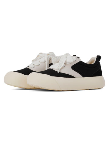 Makersluxe Chunky Round-Toe Color-Block Rap Sneakers