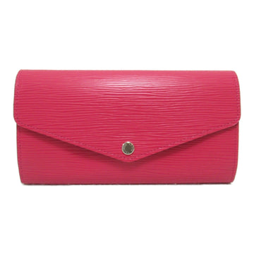 Louis Vuitton Portefolio Sarah Double Fable Wallet Double Foldable Wallet Leather Wallet Epi  Pink M62560