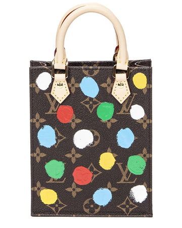 Louis Vuitton Limited Edition Brown Monogram 3D Painted Dots Canvas Petit Sac