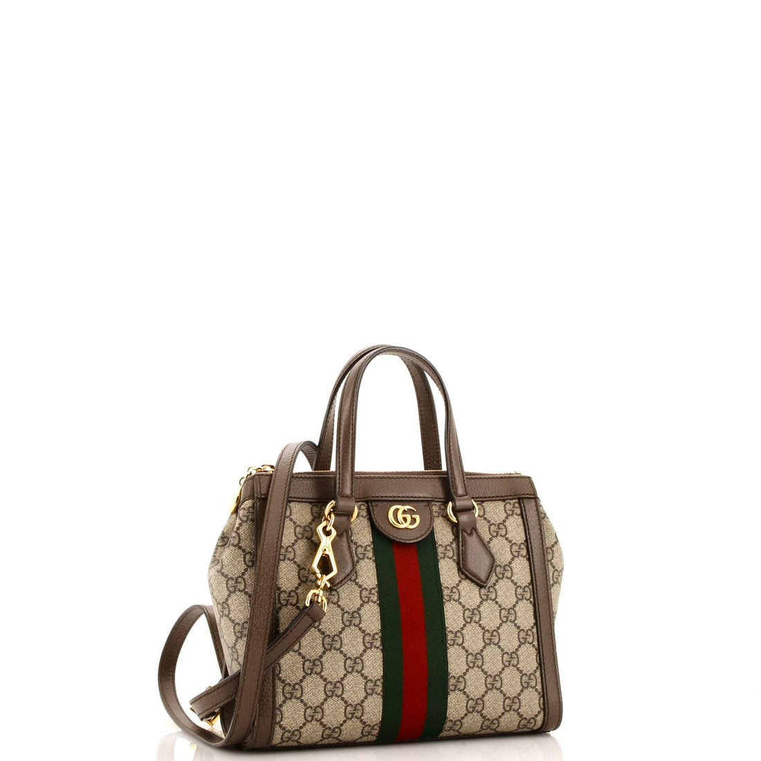 Ophidia Top Handle Tote GG Coated Canvas Small