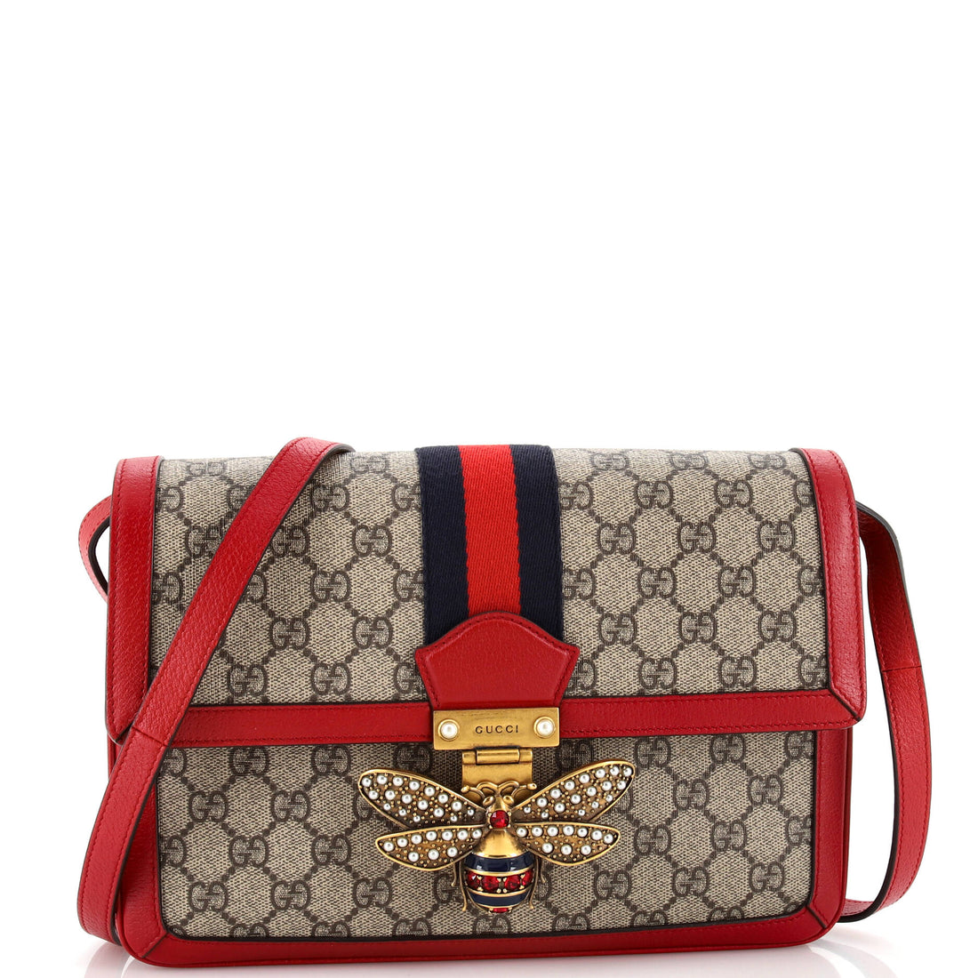 Queen Margaret Shoulder Bag GG Coated Canvas Medium