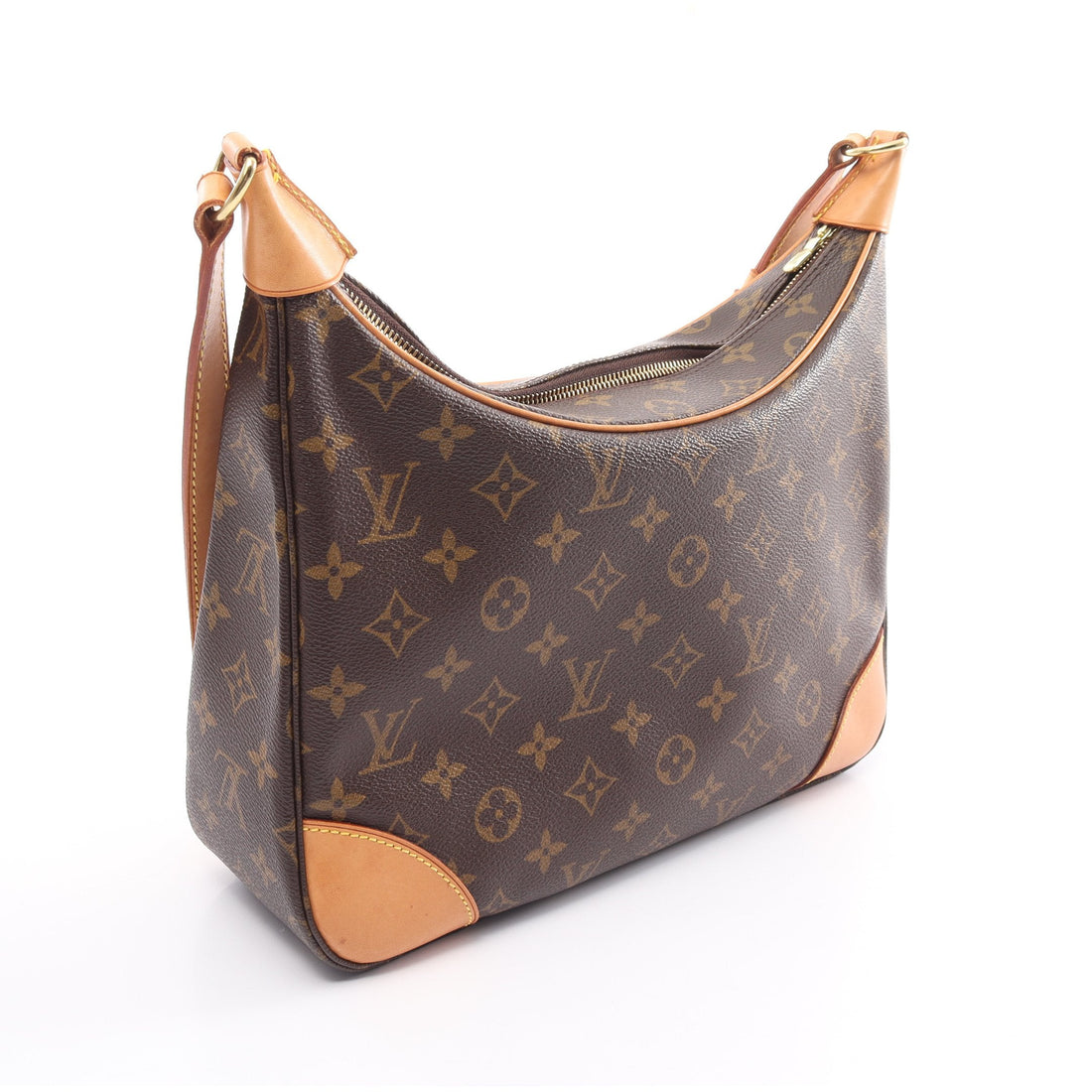 Louis Vuitton Boulogne Pm Monogram Shoulder Bag Pvc Leather Brown