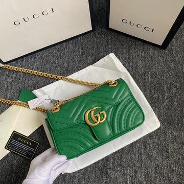 Makersluxe - Marmont Shoulder Messenger Bag Green
