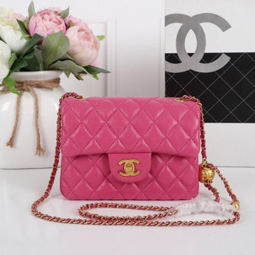 Makersluxe - Classic Mini  Flap Bag  Rosy Pink