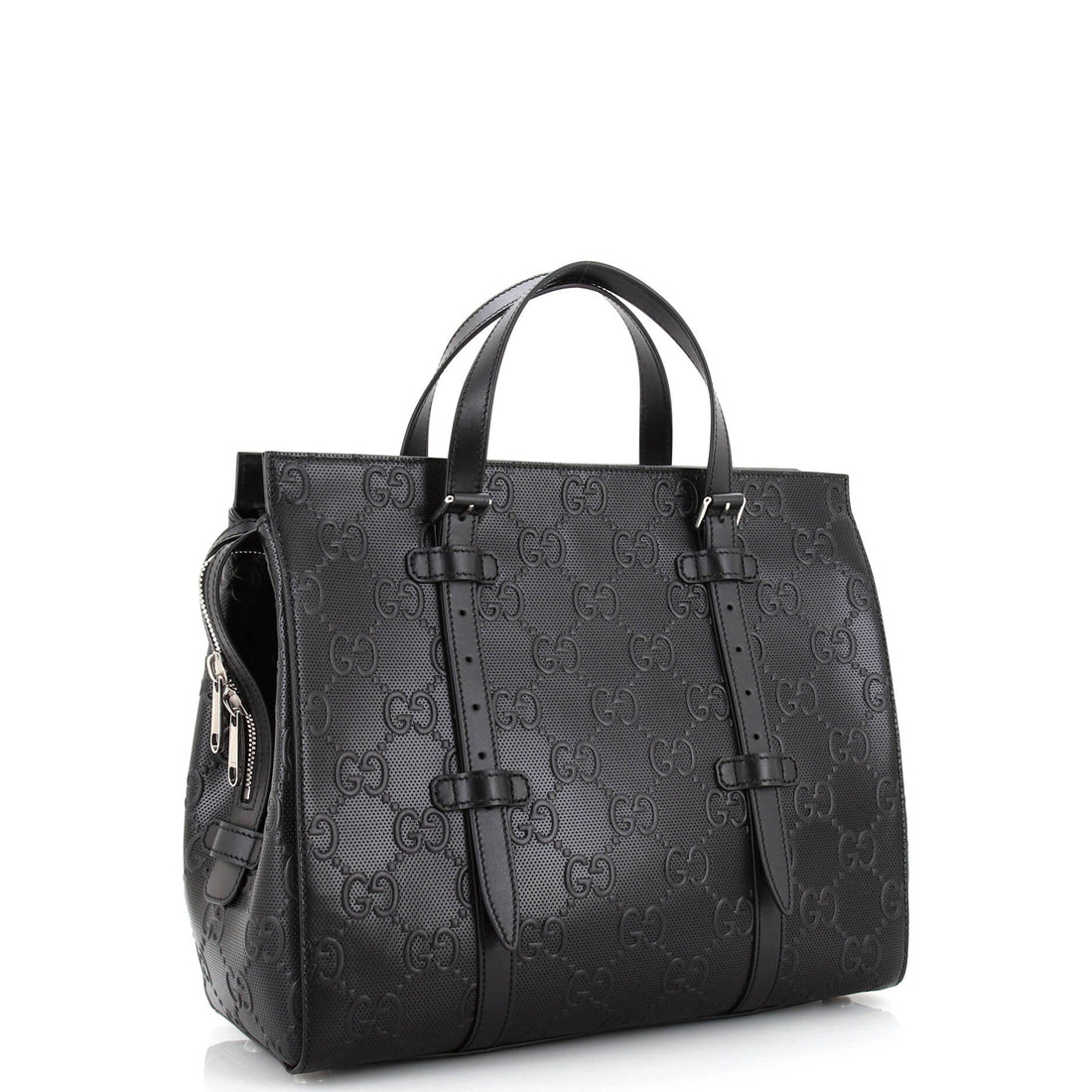 Tote Bag GG Embossed Perforated Leather