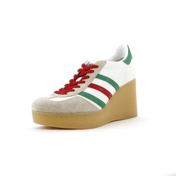 x Adidas Women's Gazelle Wedge Sneakers Leather with Rubber