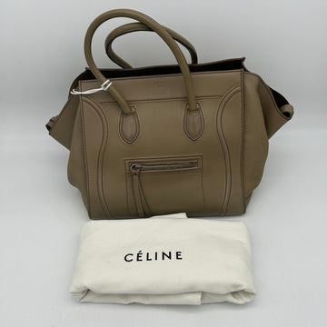 Celine Phantom Luggage Camel Supple Calfskin Leather Tote Bag Small