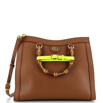 Diana NM Bamboo Handle Tote Leather Medium