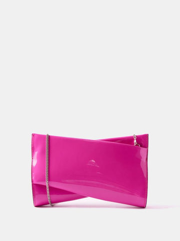 Christian Louboutin Women Small Loubitwist Patent Leather Clutch