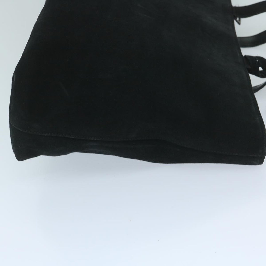 GUCCI Tote Bag Suede Leather Black 002 2113 0476 60148