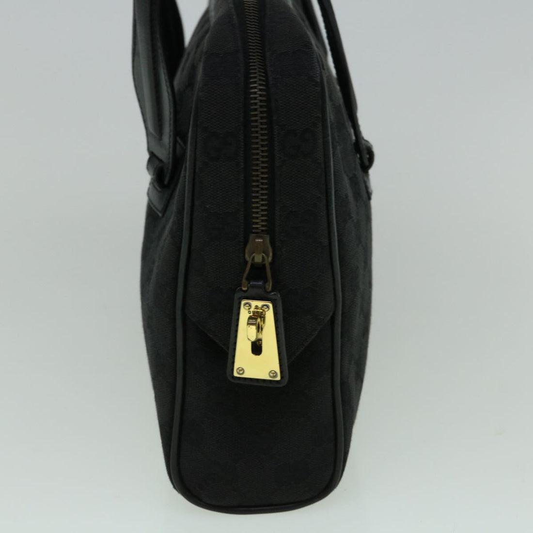 GUCCI GG Canvas Tote Bag Black 90674 60151
