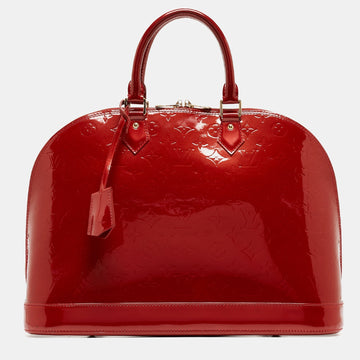 Louis Vuitton Pomme D Amour Monogram Vernis Alma Gm Bag