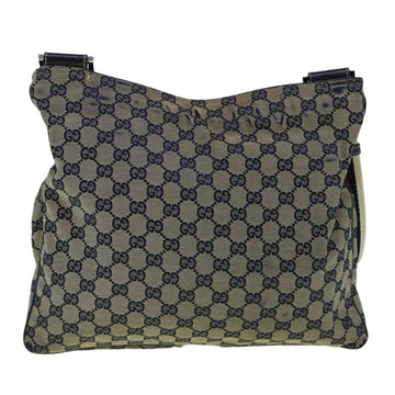 GUCCI GG Canvas Sherry Line Shoulder Bag Navy Red 169937 60393