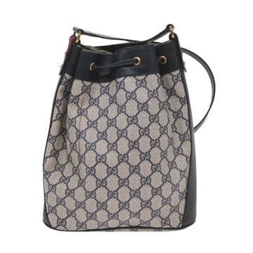 GUCCI GG Supreme Sherry Line Shoulder Bag Red Navy 14 02 034 60437