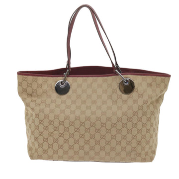 GUCCI GG Canvas Tote Bag Beige 120838 60521