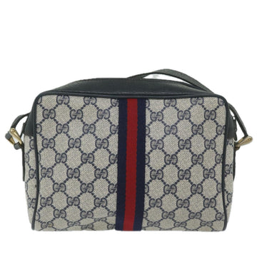 GUCCI GG Supreme Sherry Line Shoulder Bag Red Navy 904 02 004 60571