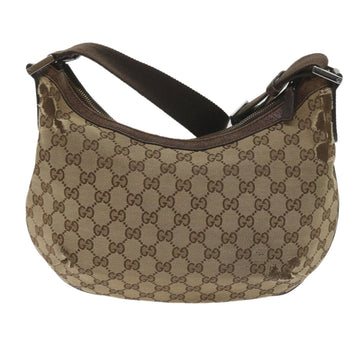 GUCCI GG Canvas Shoulder Bag Beige 181092 60607