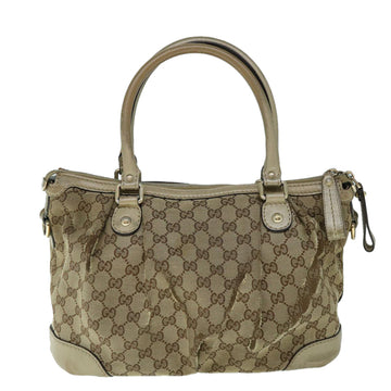 GUCCI GG Canvas Tote Bag Beige 247902 60786
