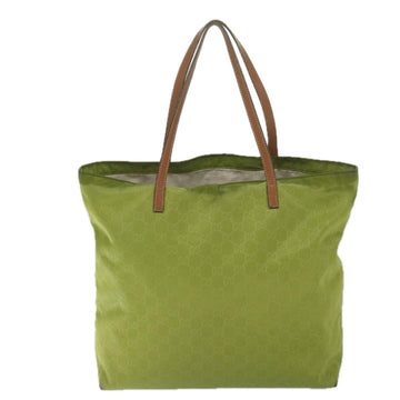 GUCCI GG Canvas Tote Bag Green 295252 60789