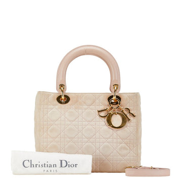 Dior  Dior Lady Handbag Shoulder Bag 2WAY Pink  Lady Dior