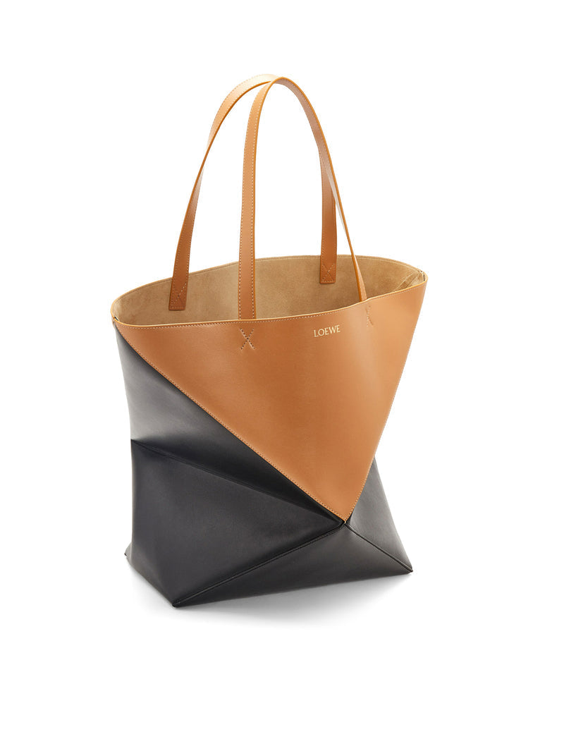 Loewe Women Puzzle Fold Tote Xl Bag In Shiny Calfskin