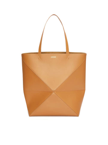 Loewe Women Puzzle Fold Tote Xl Bag In Shiny Calfskin