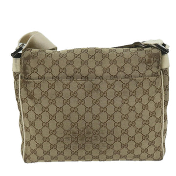 GUCCI GG Canvas Shoulder Bag Beige 146236 61032