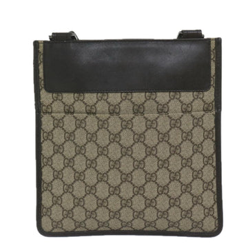 GUCCI GG Supreme Shoulder Bag PVC Leather Beige 27639 61079