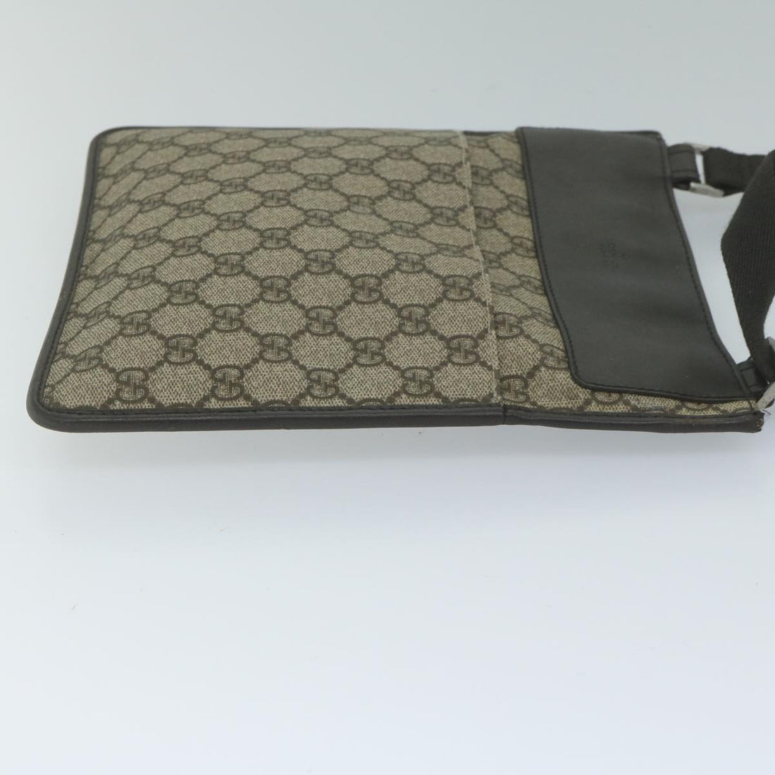 GUCCI GG Supreme Shoulder Bag PVC Leather Beige 27639 61079