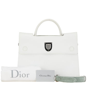 Dior Dior Ever Handbag 2WAY White Leather  Dior