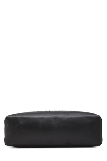Chanel,  Black Leather Essential Rue Cambon Shopping Tote Medium, Black