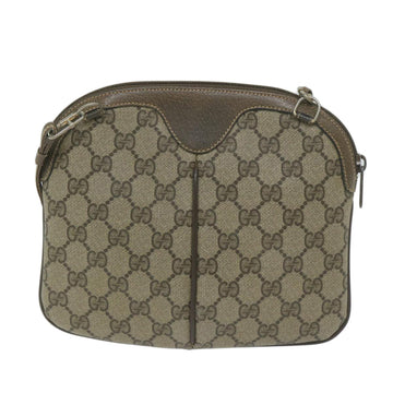 GUCCI GG Canvas Web Sherry Line Shoulder Bag PVC Beige Green Red 61211