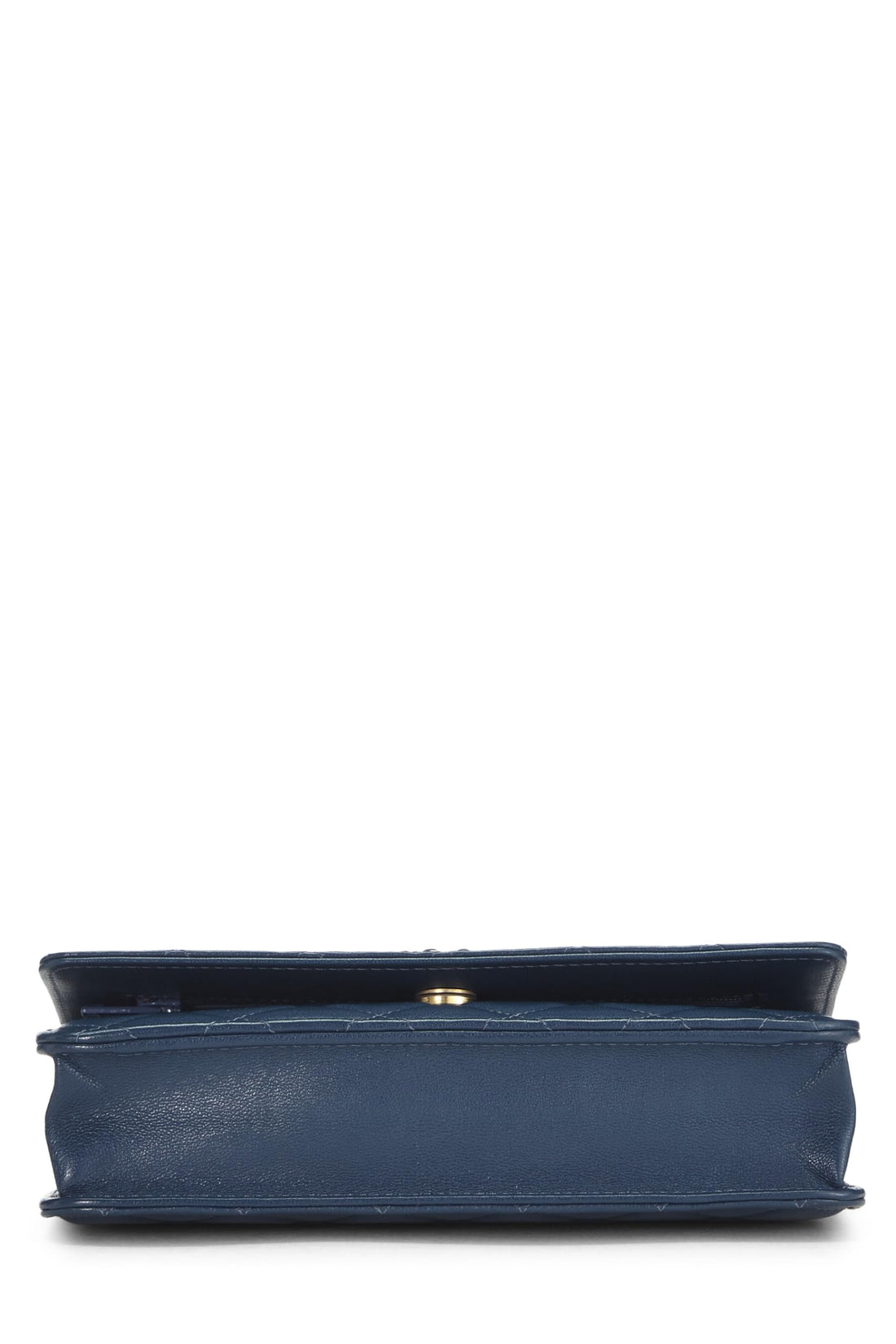 Chanel,  Blue Quilted Lambskin Infinity Wallet on Chain (WOC), Blue