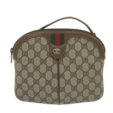 GUCCI GG Supreme Web Sherry Line Shoulder Bag Beige Red 904 02 047 61456