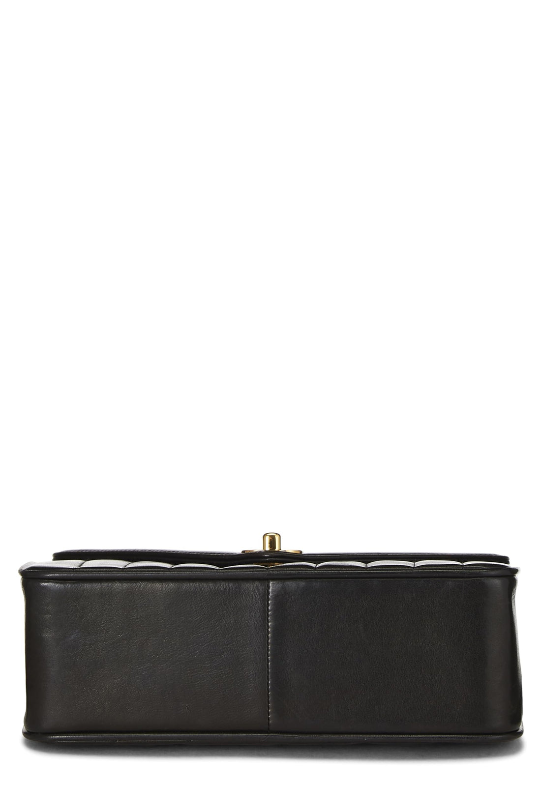 Chanel,  Black Chevron Lambskin Envelope Flap Small, Black