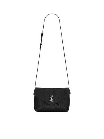 Saint Laurent Men Cassandre Envelope Messenger In Lambskin