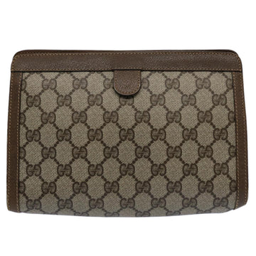 GUCCI GG Supreme Web Sherry Line Clutch Bag Beige Red Green 89 01 032 61756