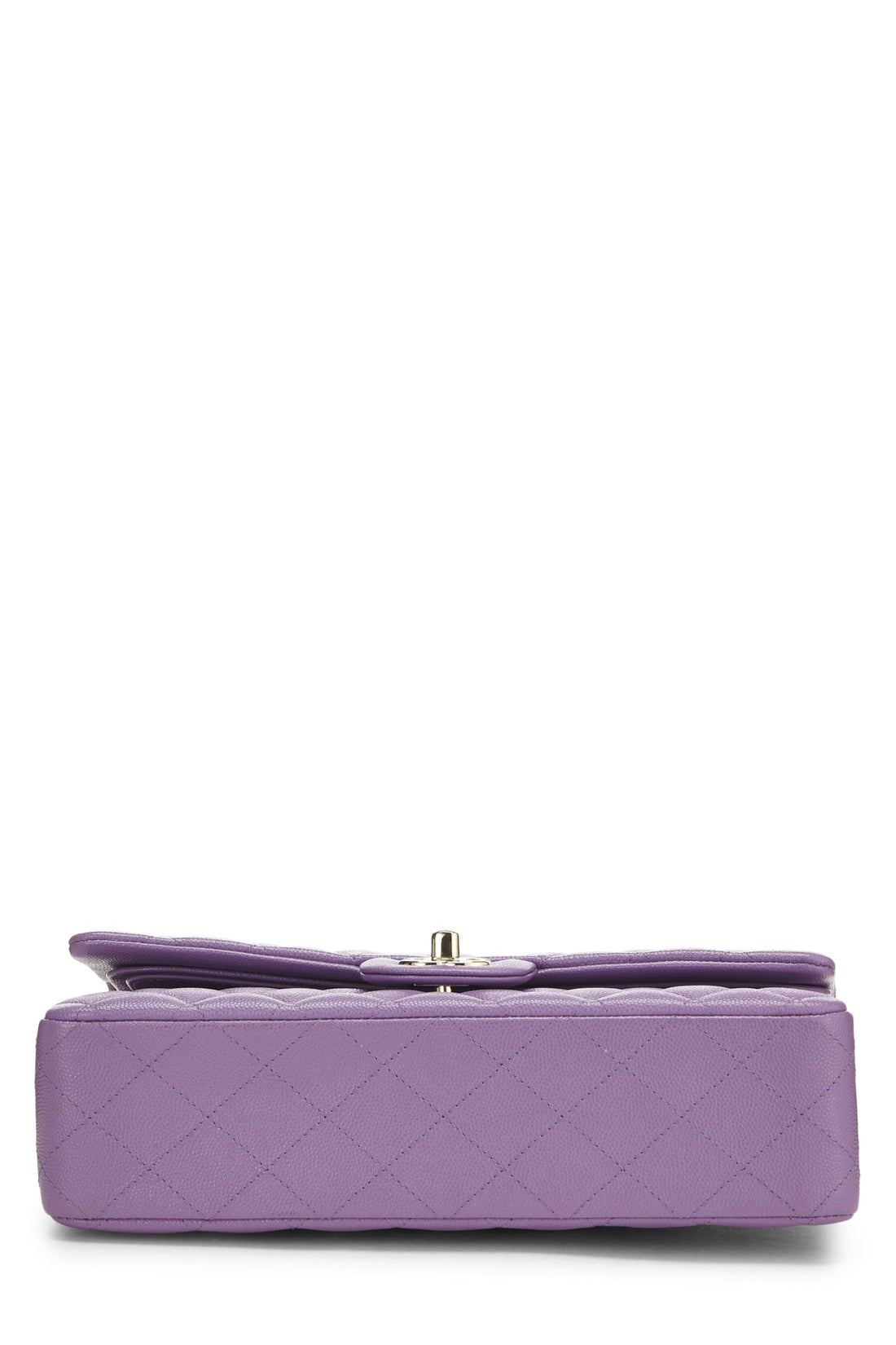 Chanel,  Purple Quilted Caviar Classic Double Flap Medium, Purple