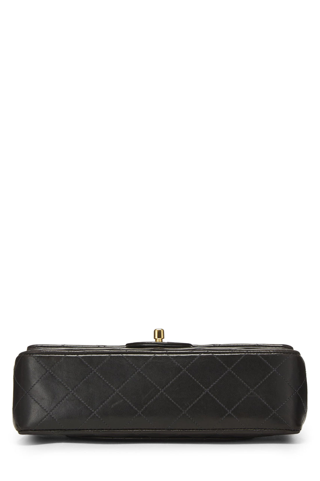 Chanel,  Black Quilted Lambskin Classic Double Flap Small, Black