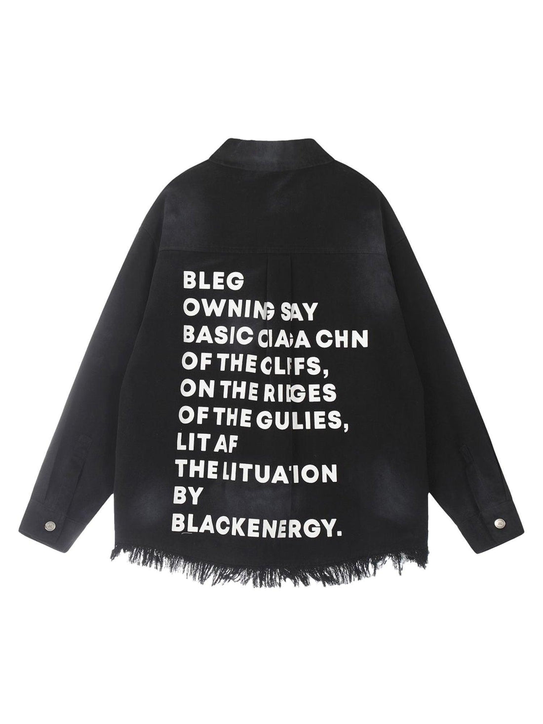 Makersluxe High Street Hip-hop Distressed Printed Shirt