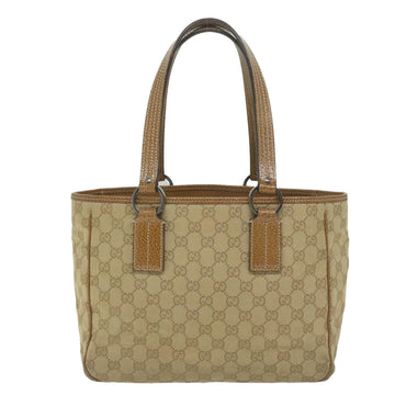 GUCCI GG Canvas Tote Bag Beige 113019 61850