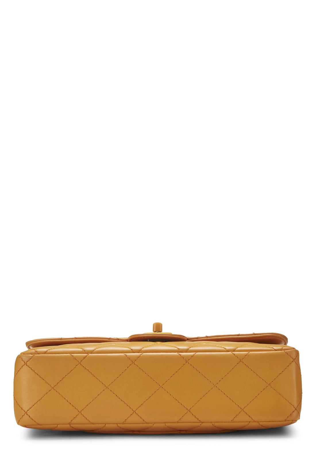 Chanel,  Orange Lambskin Bekko Chain Flap Medium, Orange