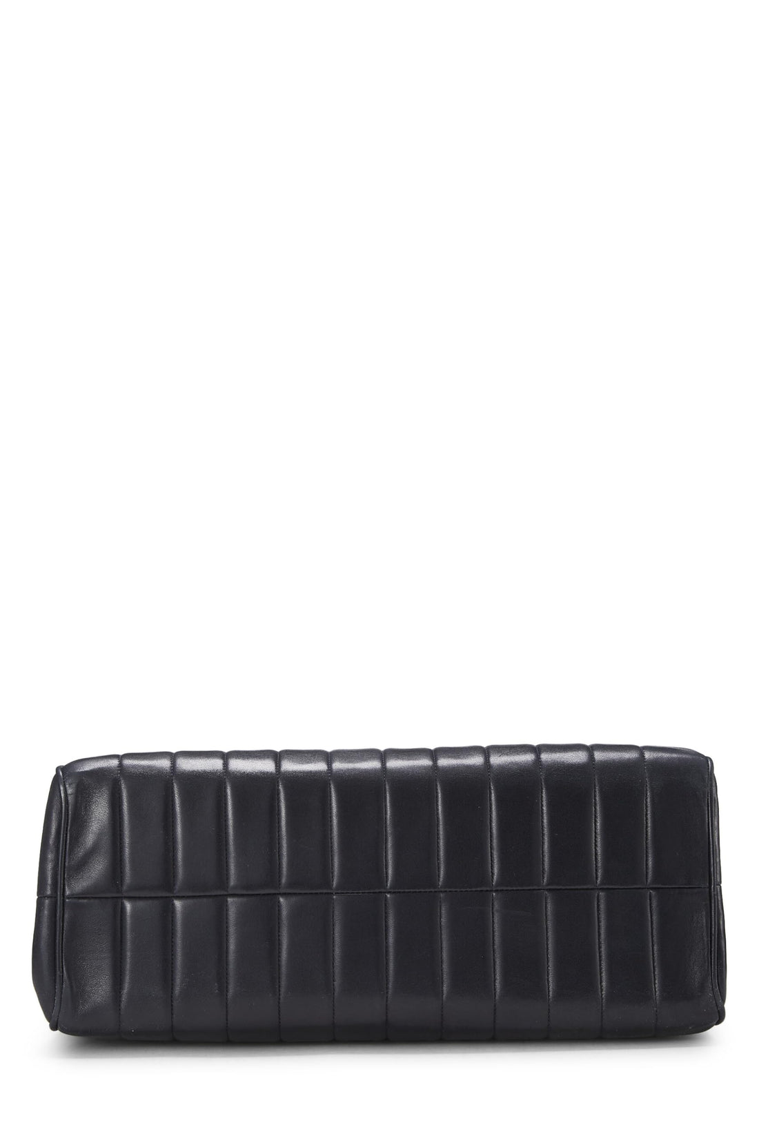 Chanel,  Navy Vertical Lambskin Half Flap XL, Navy