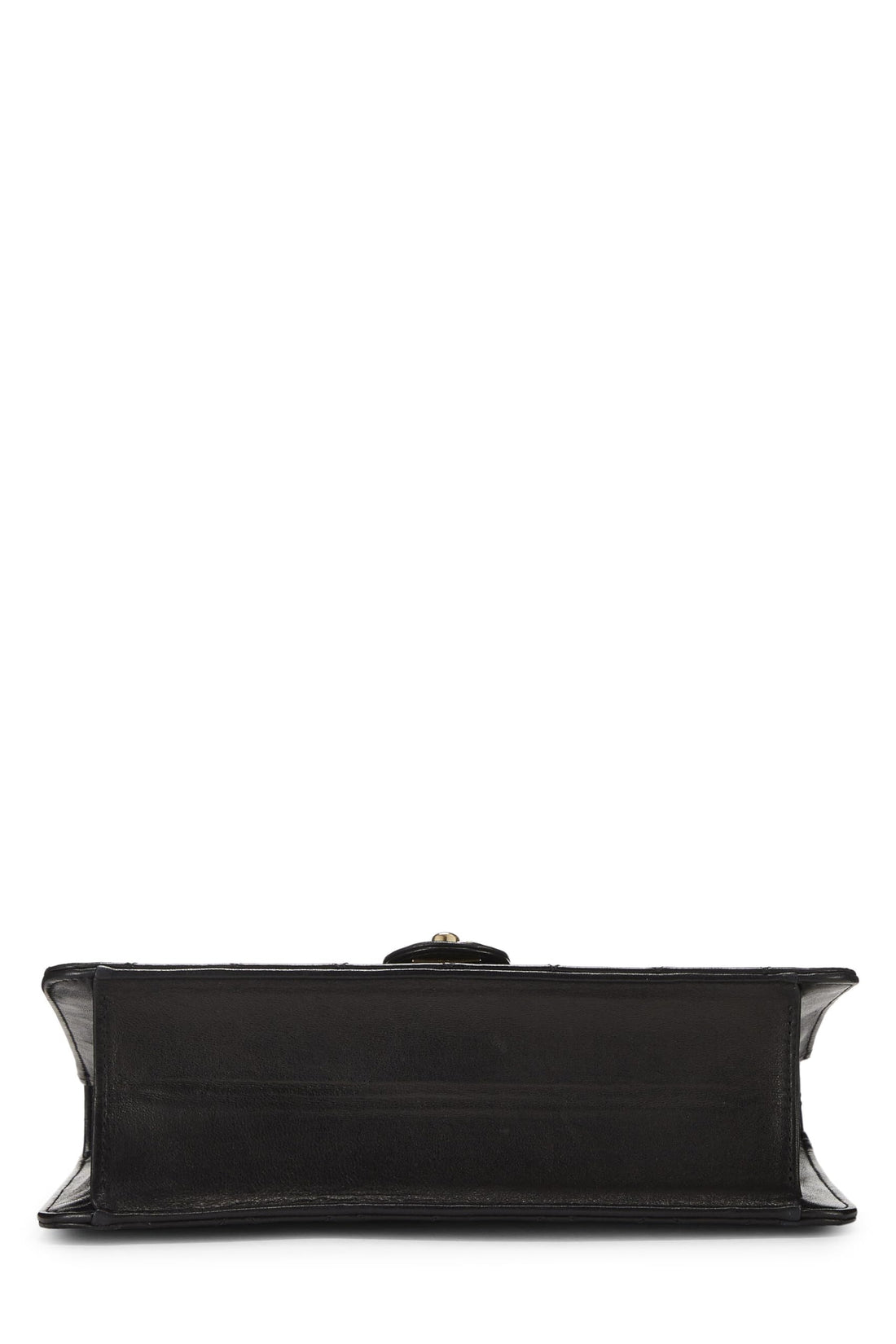 Chanel,  Black Quilted Lambskin Turnlock Ex Flap Medium, Black