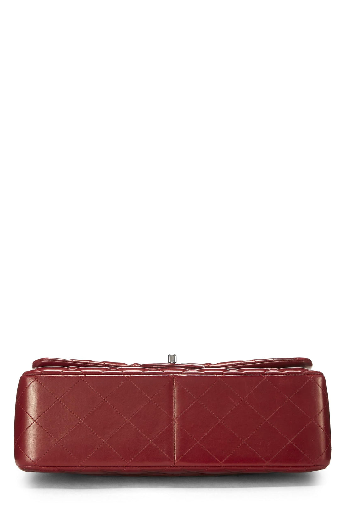 Chanel,  Red Quilted Lambskin New Classic Double Flap Jumbo, Red
