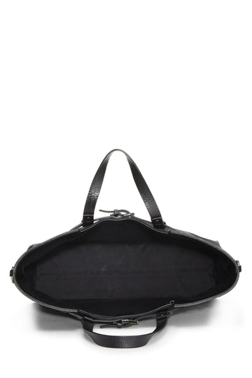 Gucci,  Black Original GG Canvas Buckle Tote Large, Black