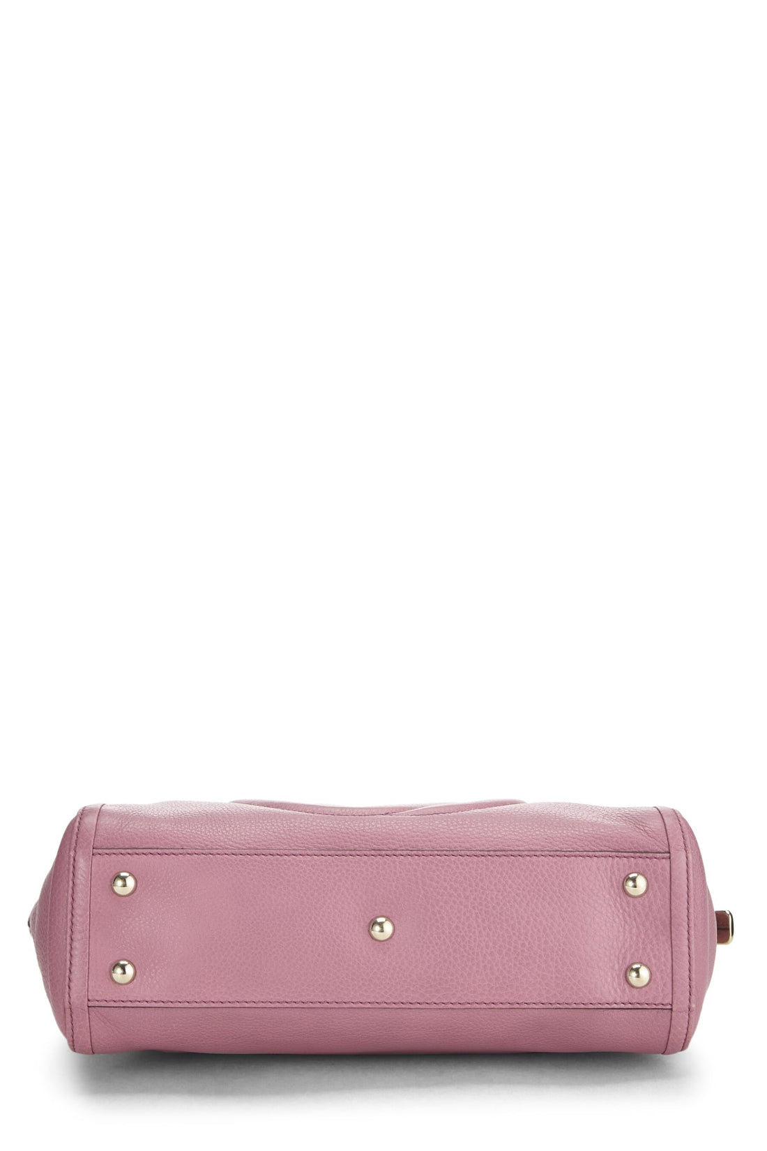 Gucci,  Pink Grained Leather Soho Zip Tote, Pink