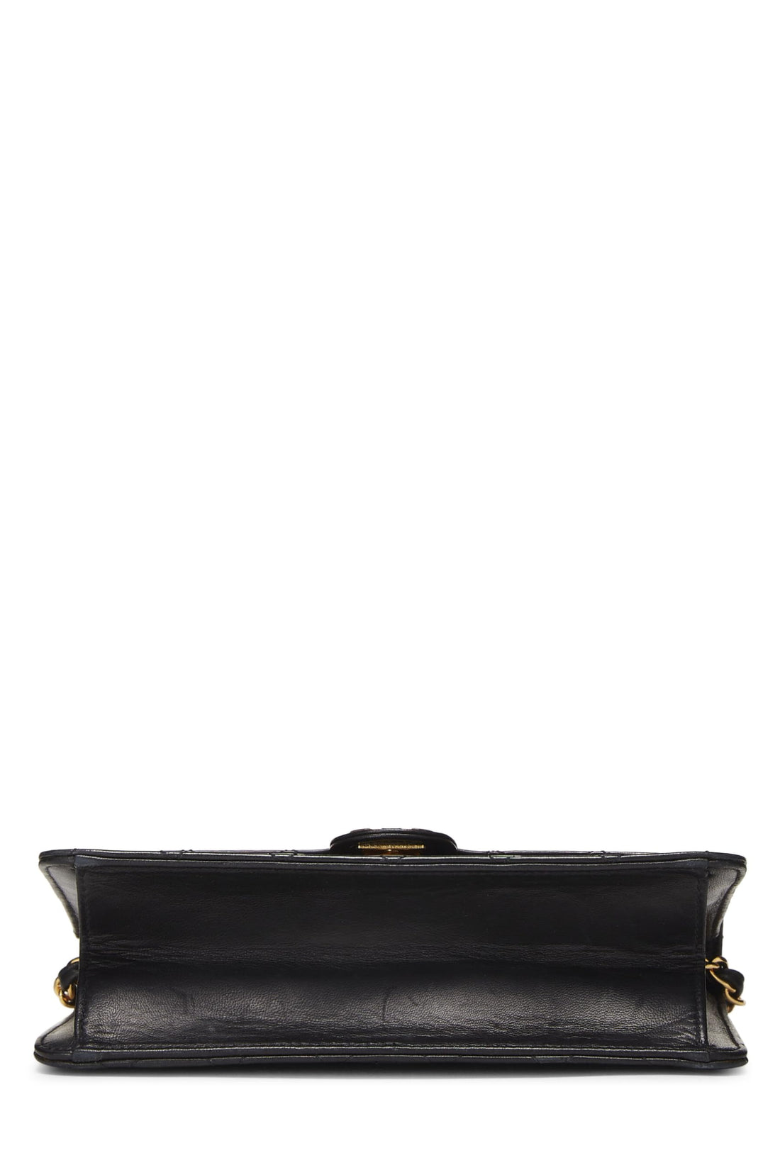 Chanel,  Black Quilted Lambskin Ex Flap Small, Black