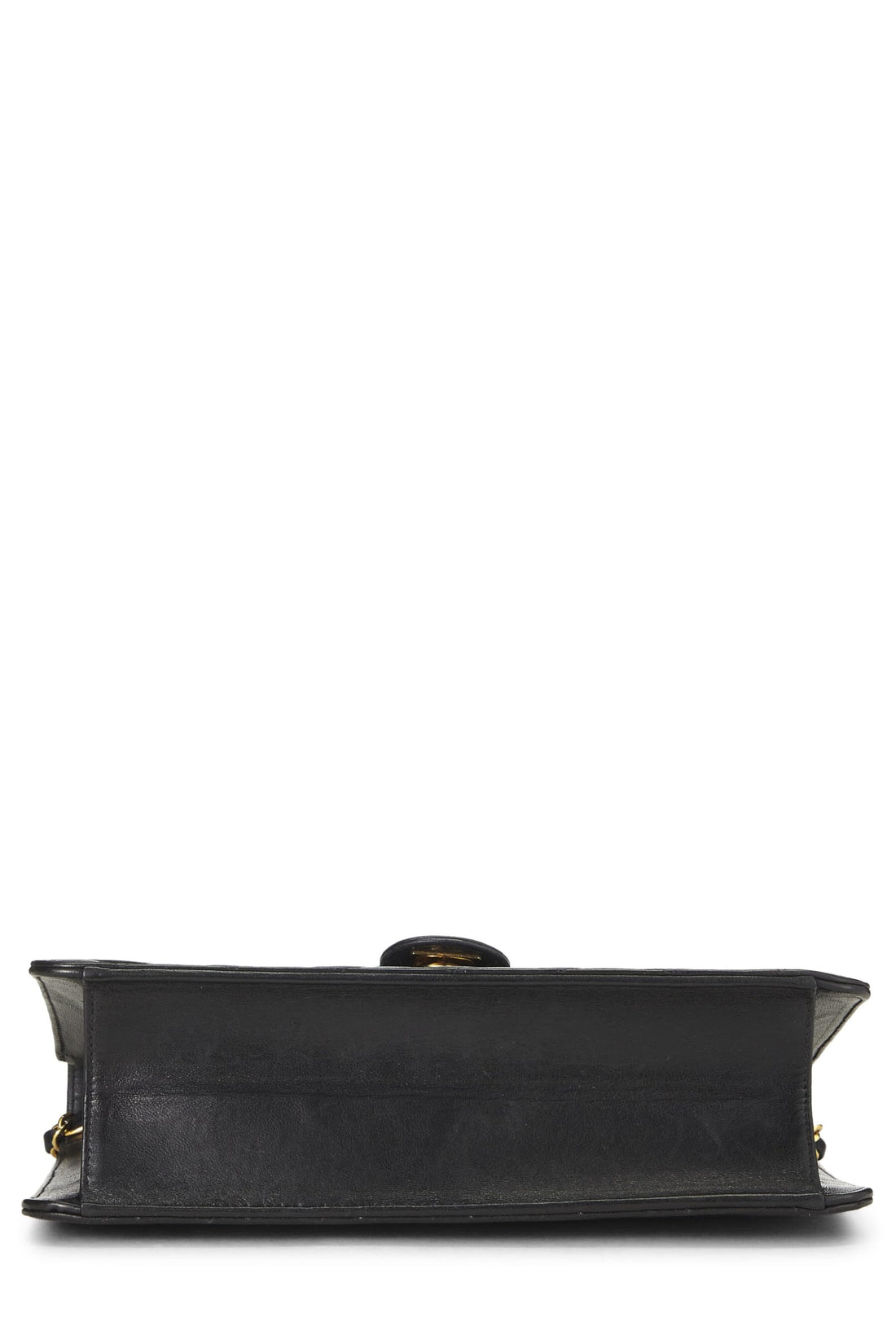 Chanel,  Black Quilted Lambskin Ex Flap Medium, Black