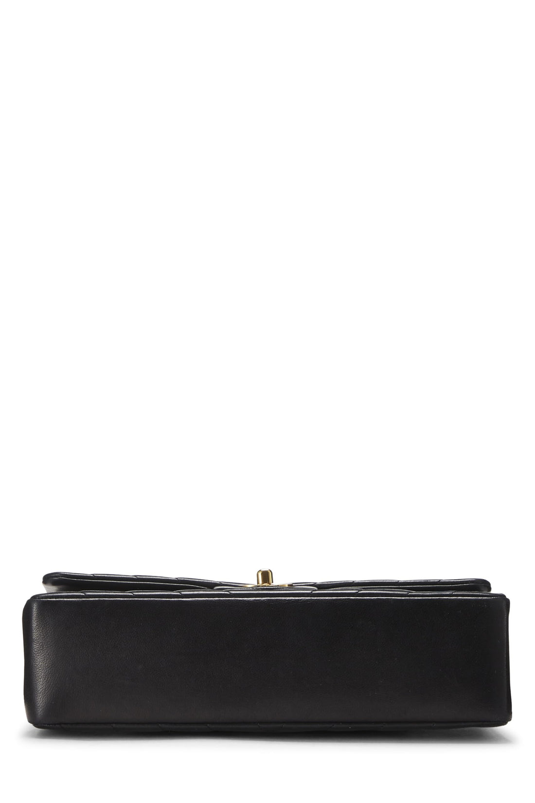 Chanel,  Black Chevron Lambskin Classic Double Flap Medium, Black
